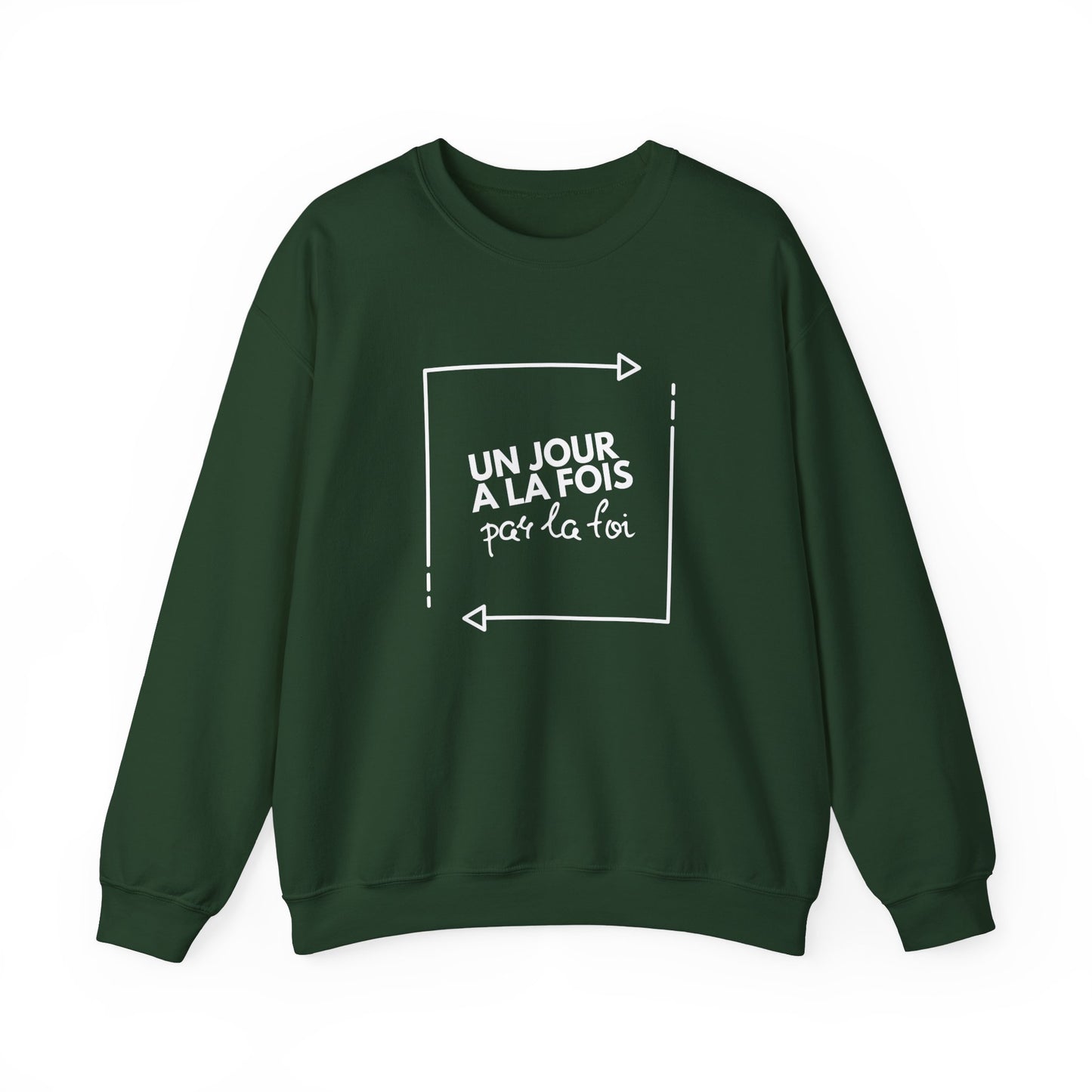 Un jour à la fois par la foi CREWNECK
