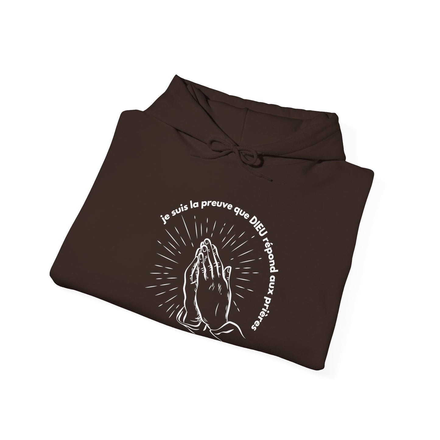 Je suis la preuve que Dieu répond aux prières HOODIE