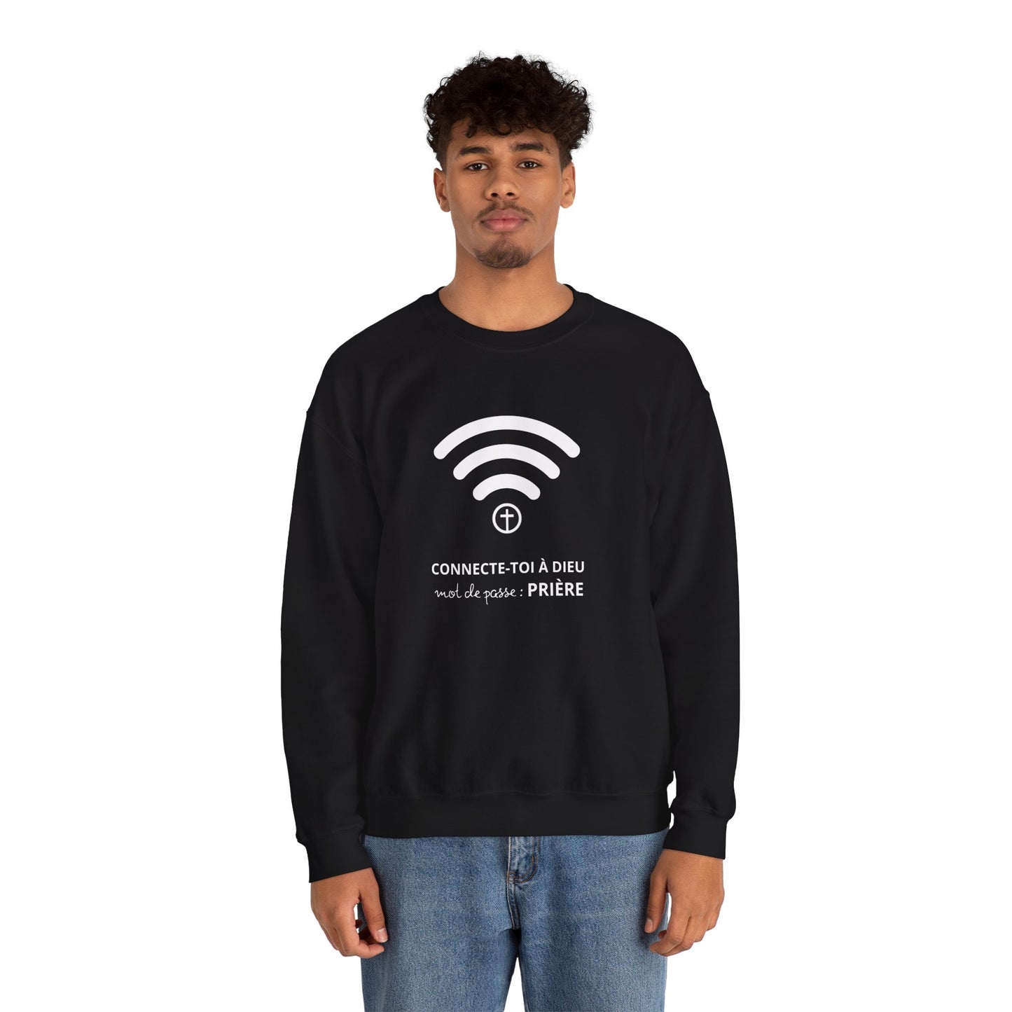 Connecte-toi à Dieu CREWNECK