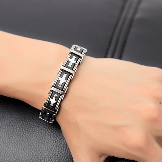 Croix sur titanium BRACELET