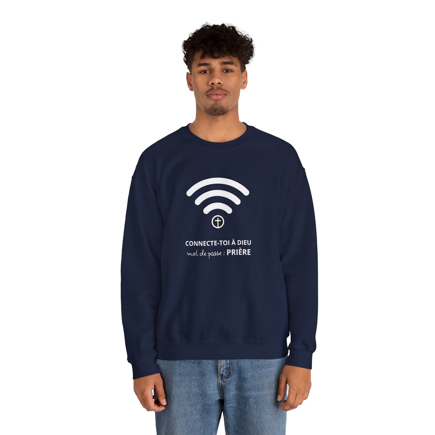 Connecte-toi à Dieu CREWNECK
