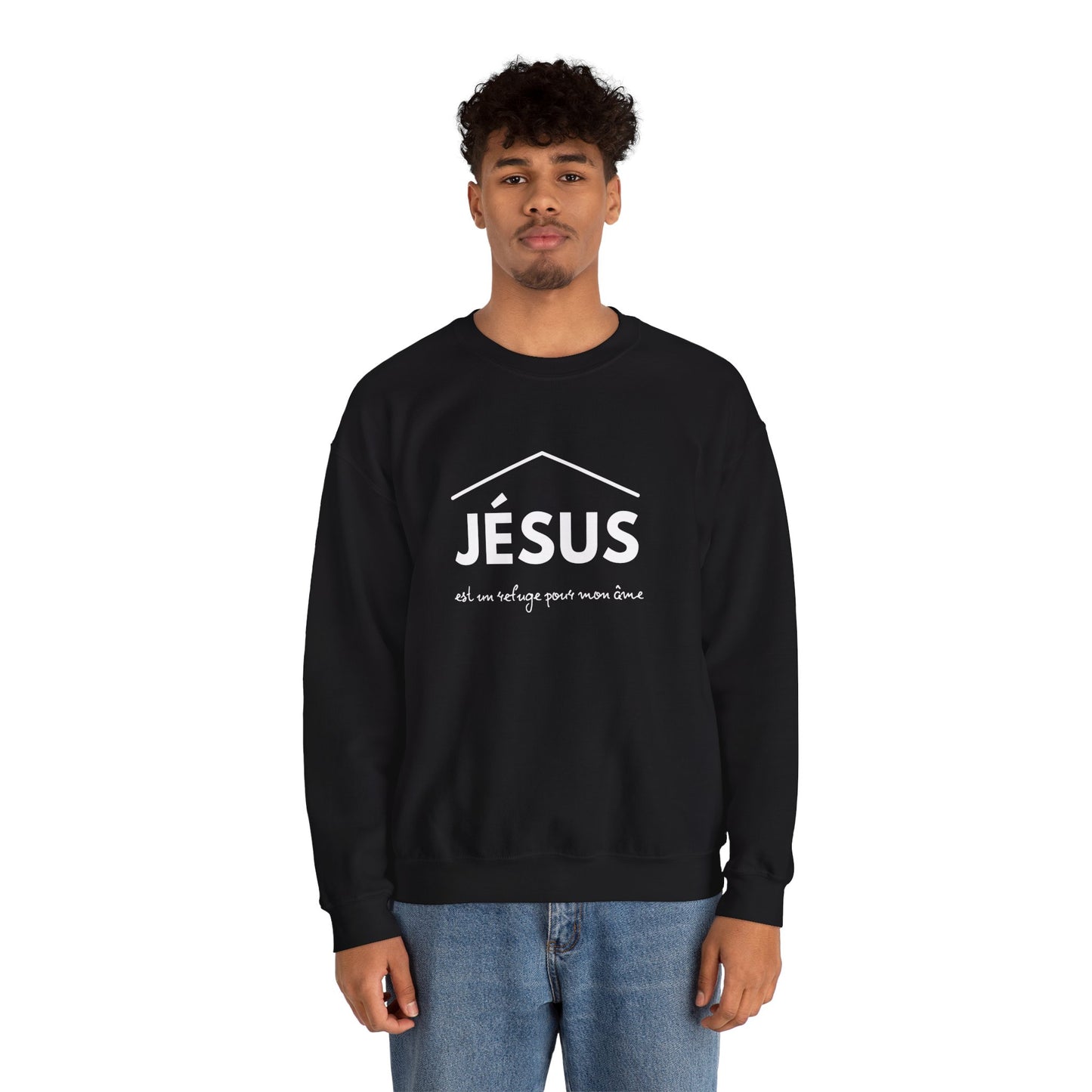 Jésus est un refuge pour mon âme CREWNECK