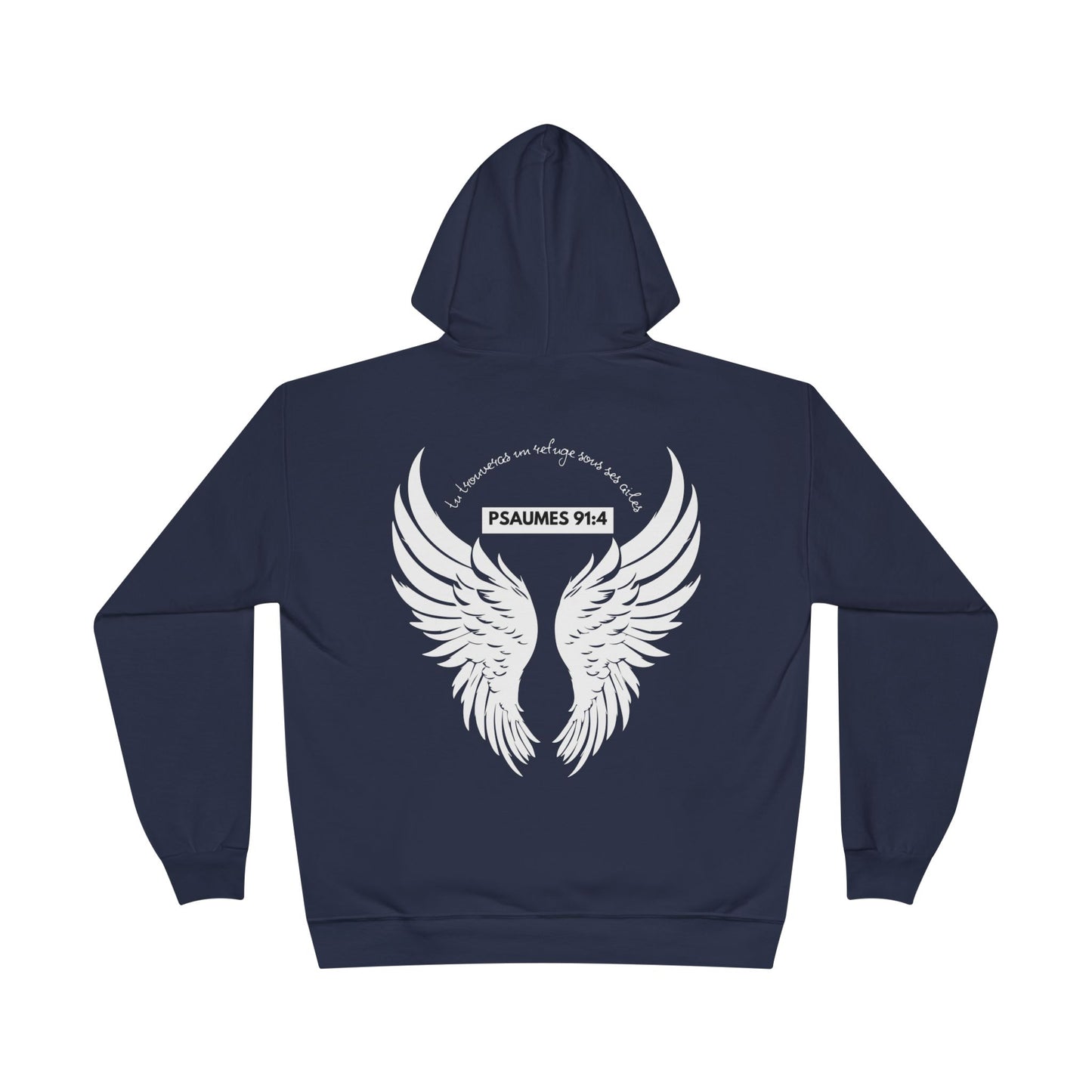 Psaumes 91:4 HOODIE - DOS