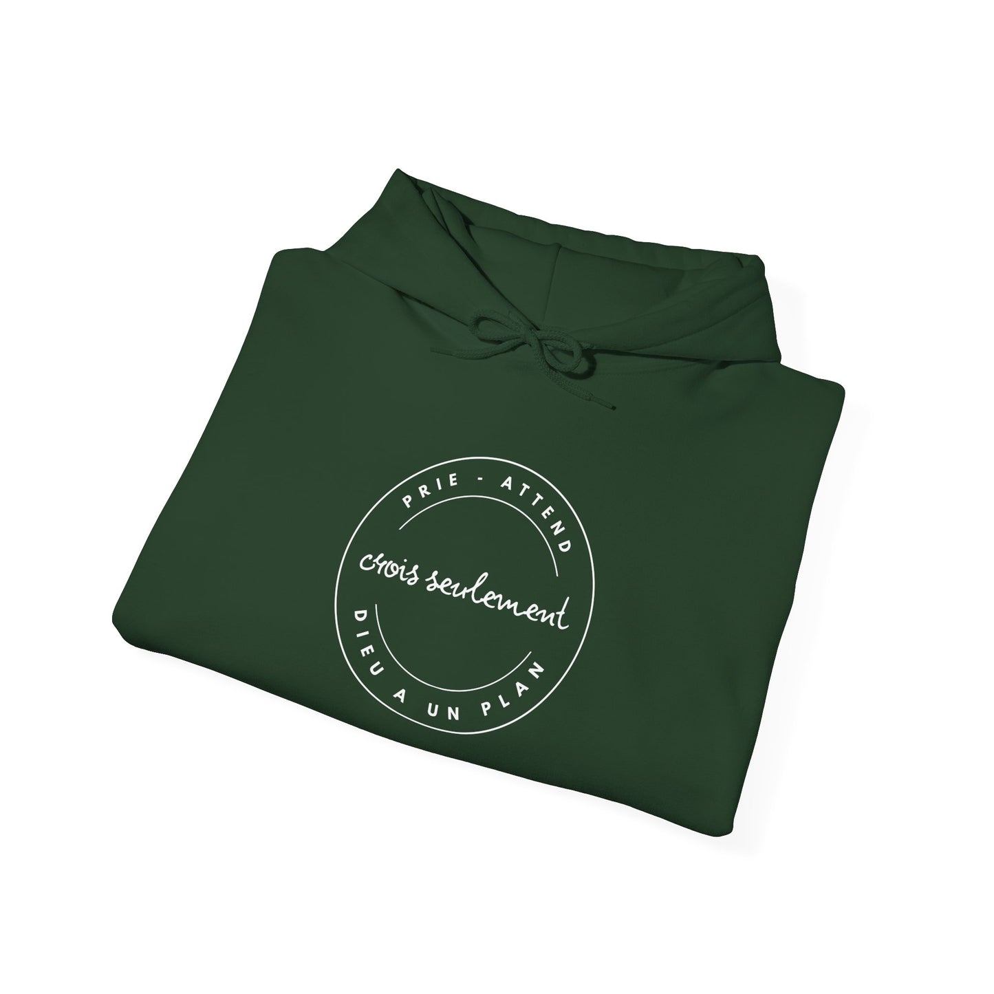 Prie, attend, crois seulement, Dieu a un plan HOODIE