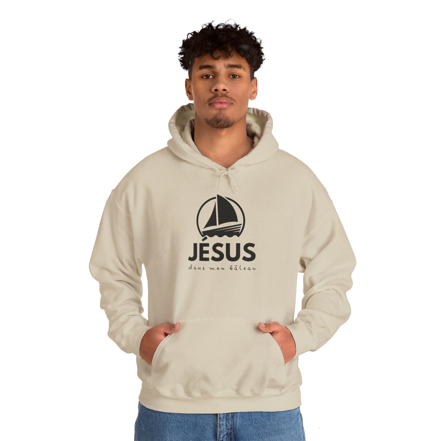 Jésus dans mon bâteau HOODIE