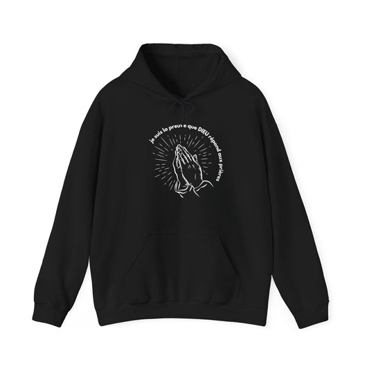 Je suis la preuve que Dieu répond aux prières HOODIE
