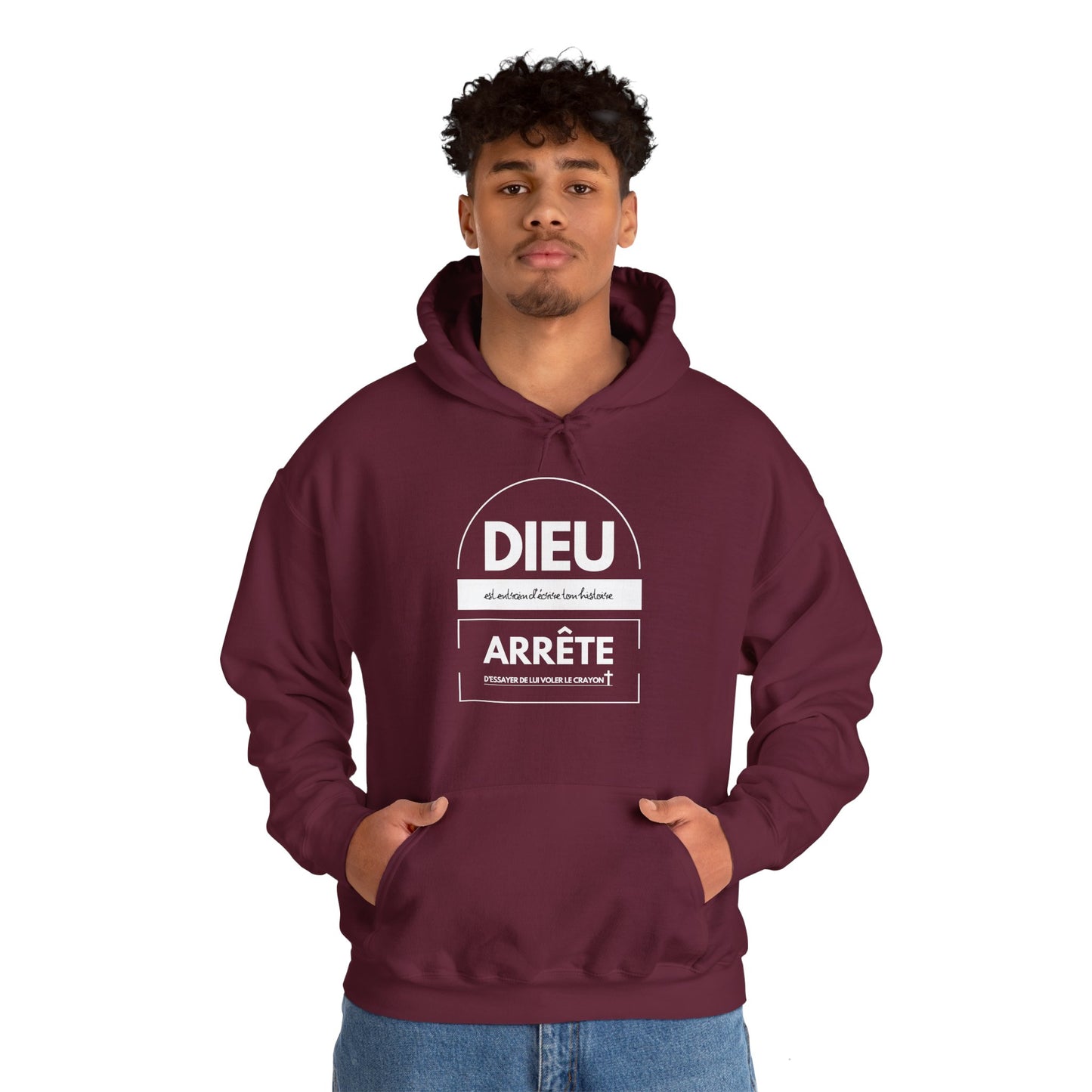 Dieu est entrain d'écrire ton histoire, arrête d'essayer de lui voler le crayon HOODIE
