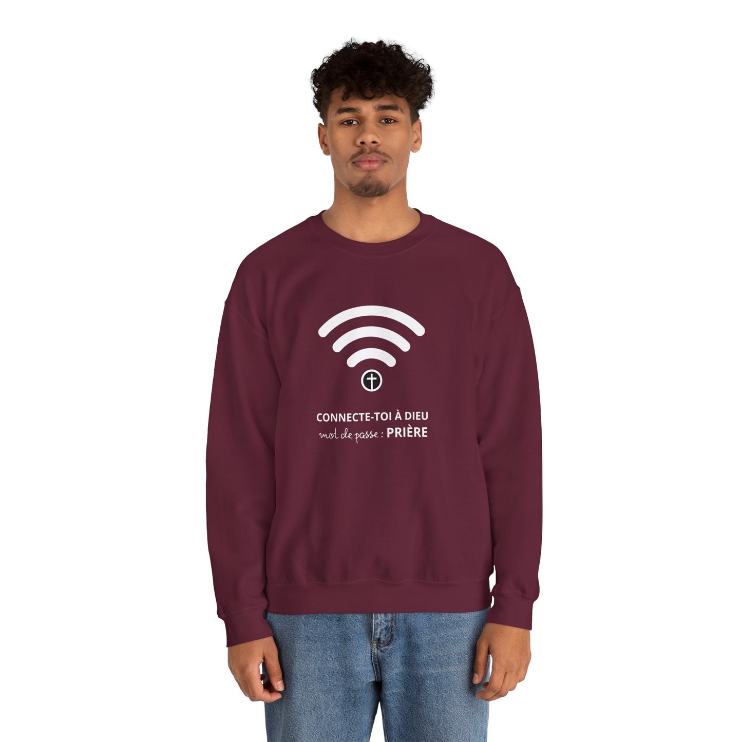 Connecte-toi à Dieu CREWNECK