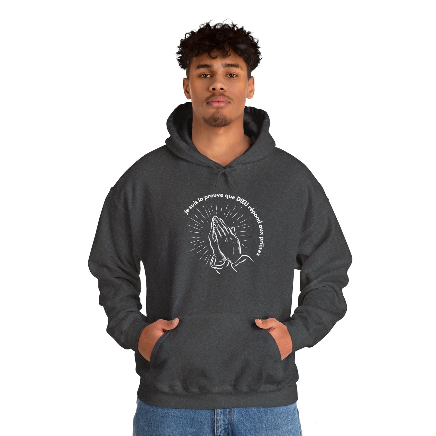 Je suis la preuve que Dieu répond aux prières HOODIE