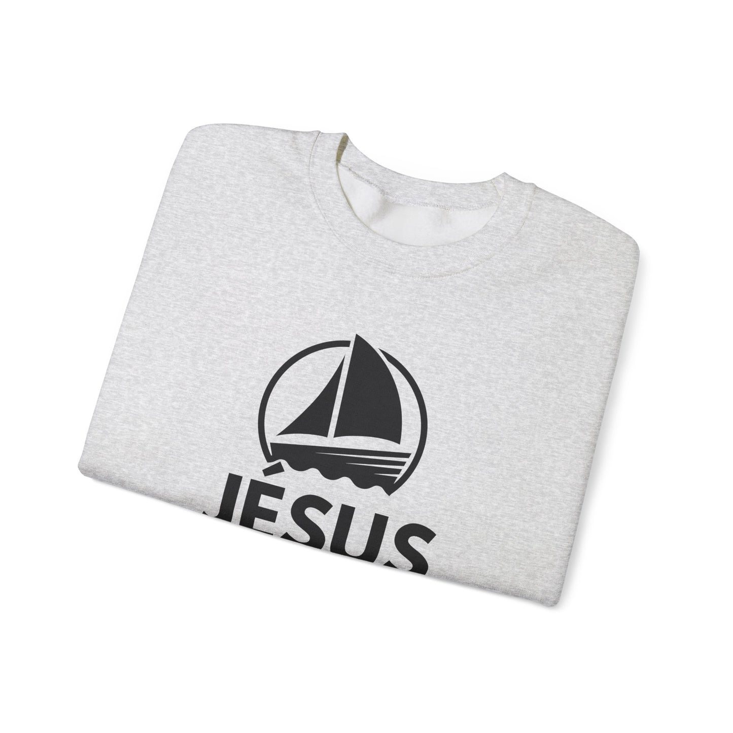 Jésus dans mon bâteau CREWNECK