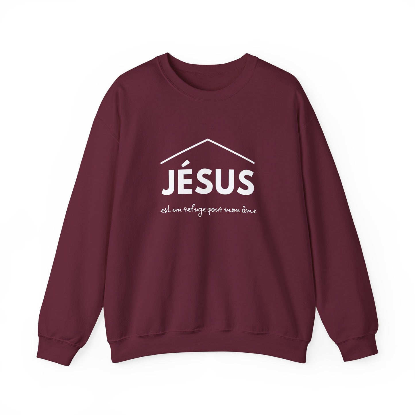 Jésus est un refuge pour mon âme CREWNECK