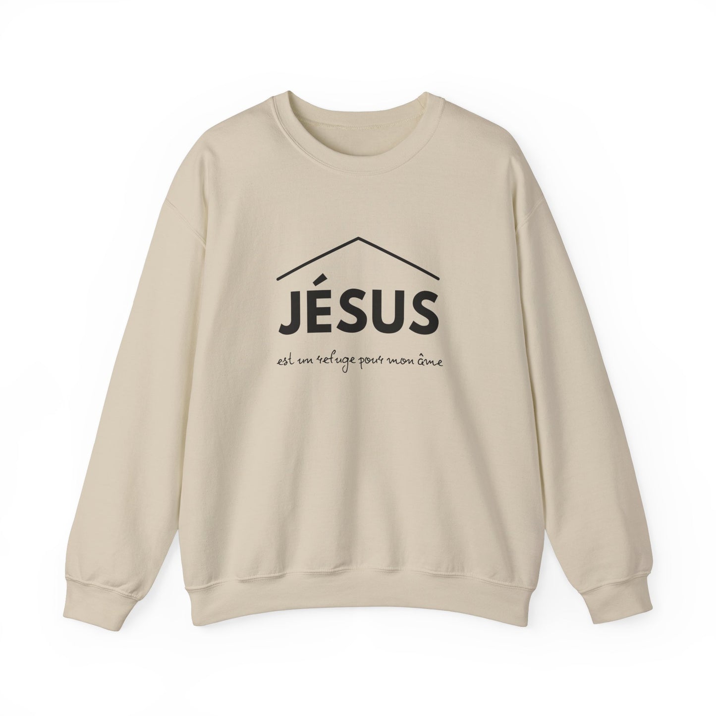 Jésus est un refuge pour mon âme CREWNECK