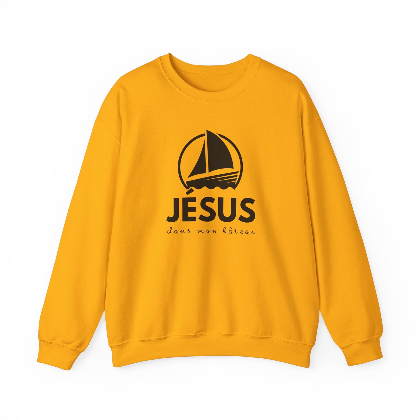 Jésus dans mon bâteau CREWNECK