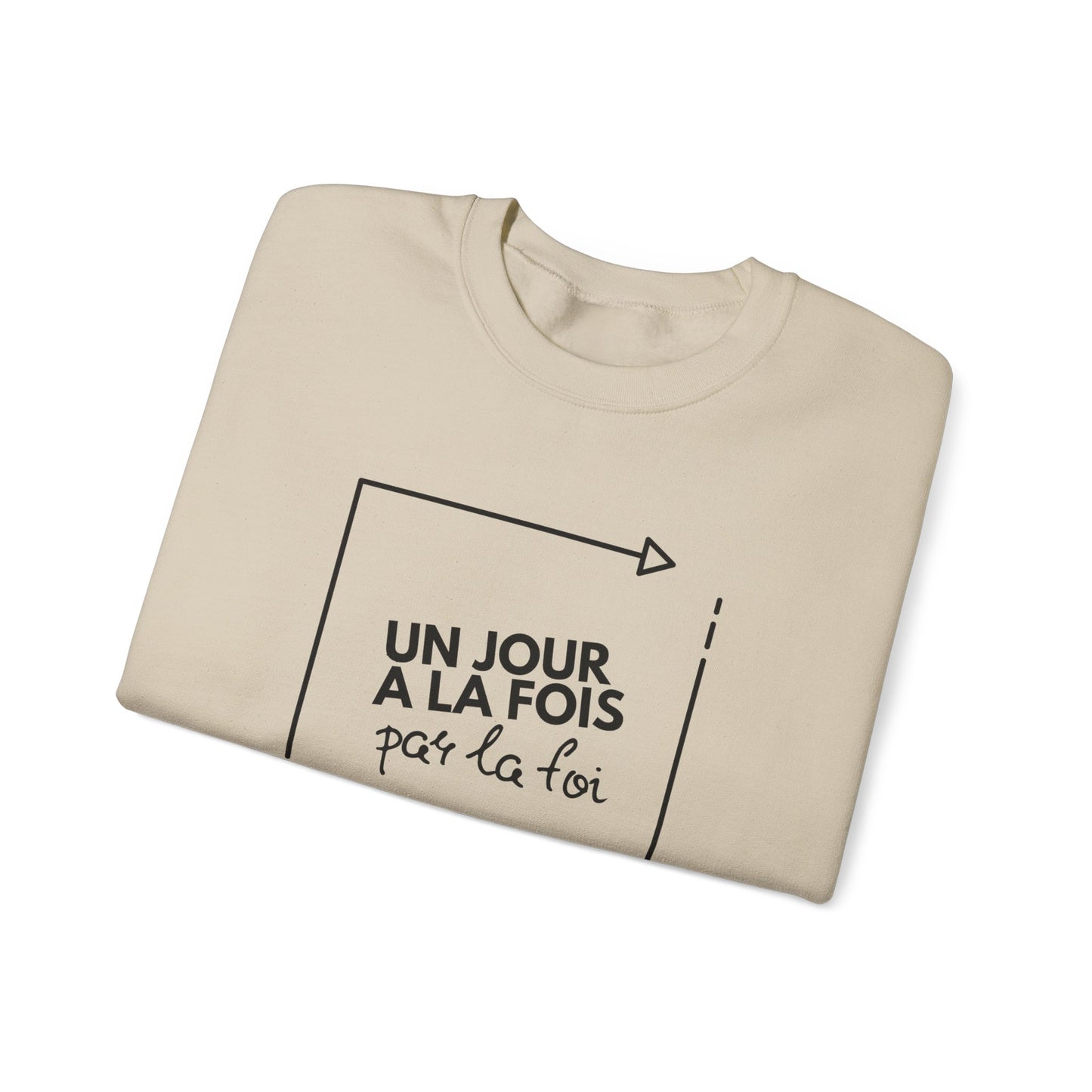 Un jour à la fois par la foi CREWNECK