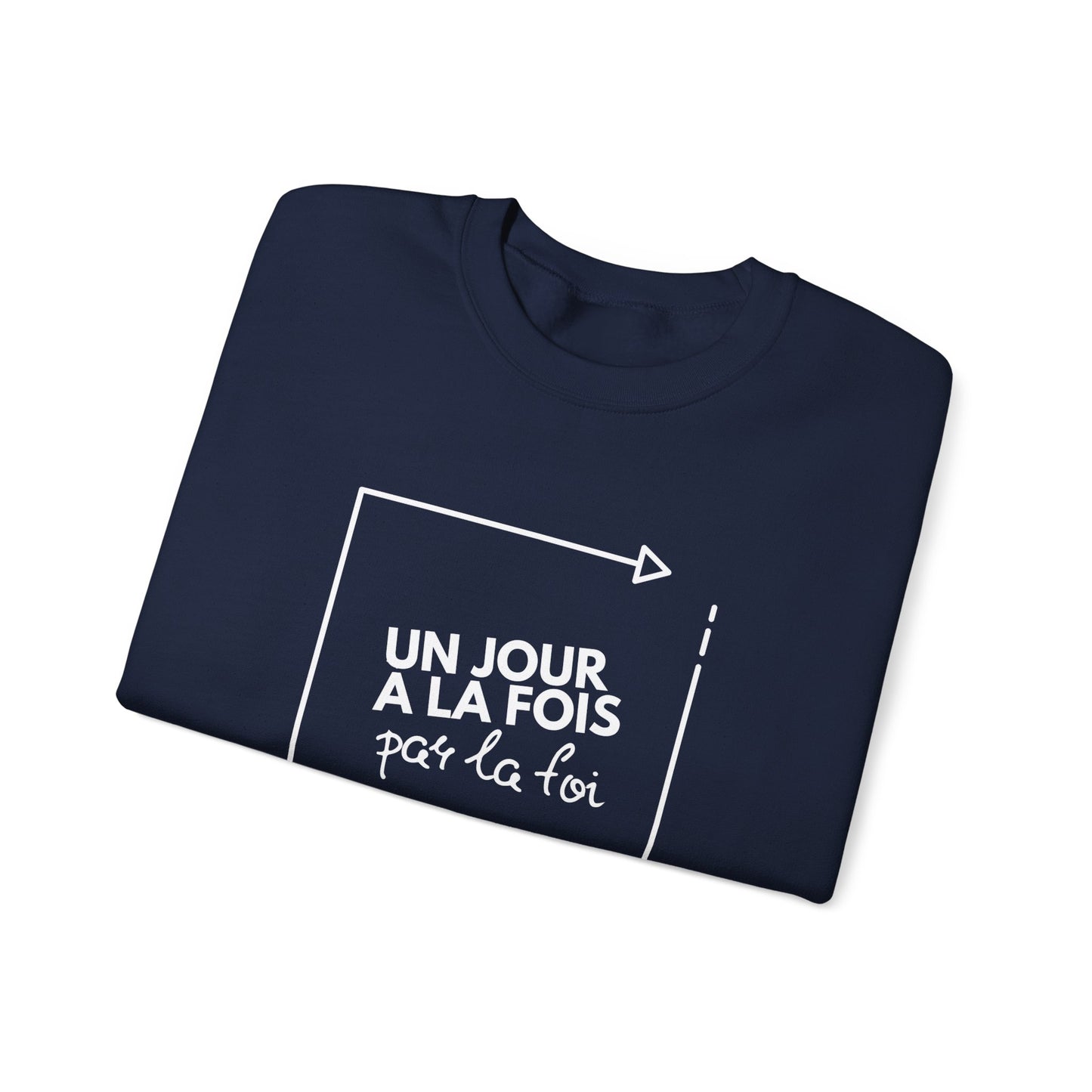 Un jour à la fois par la foi CREWNECK