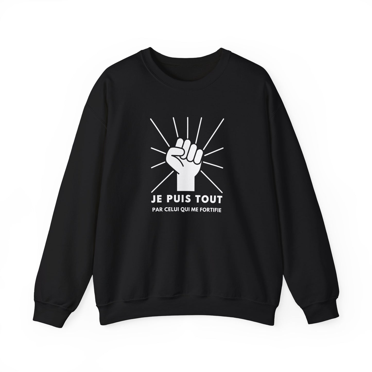 Je puis tout par celui qui me fortifie CREWNECK