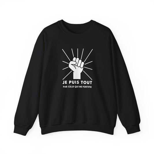 Je puis tout par celui qui me fortifie CREWNECK