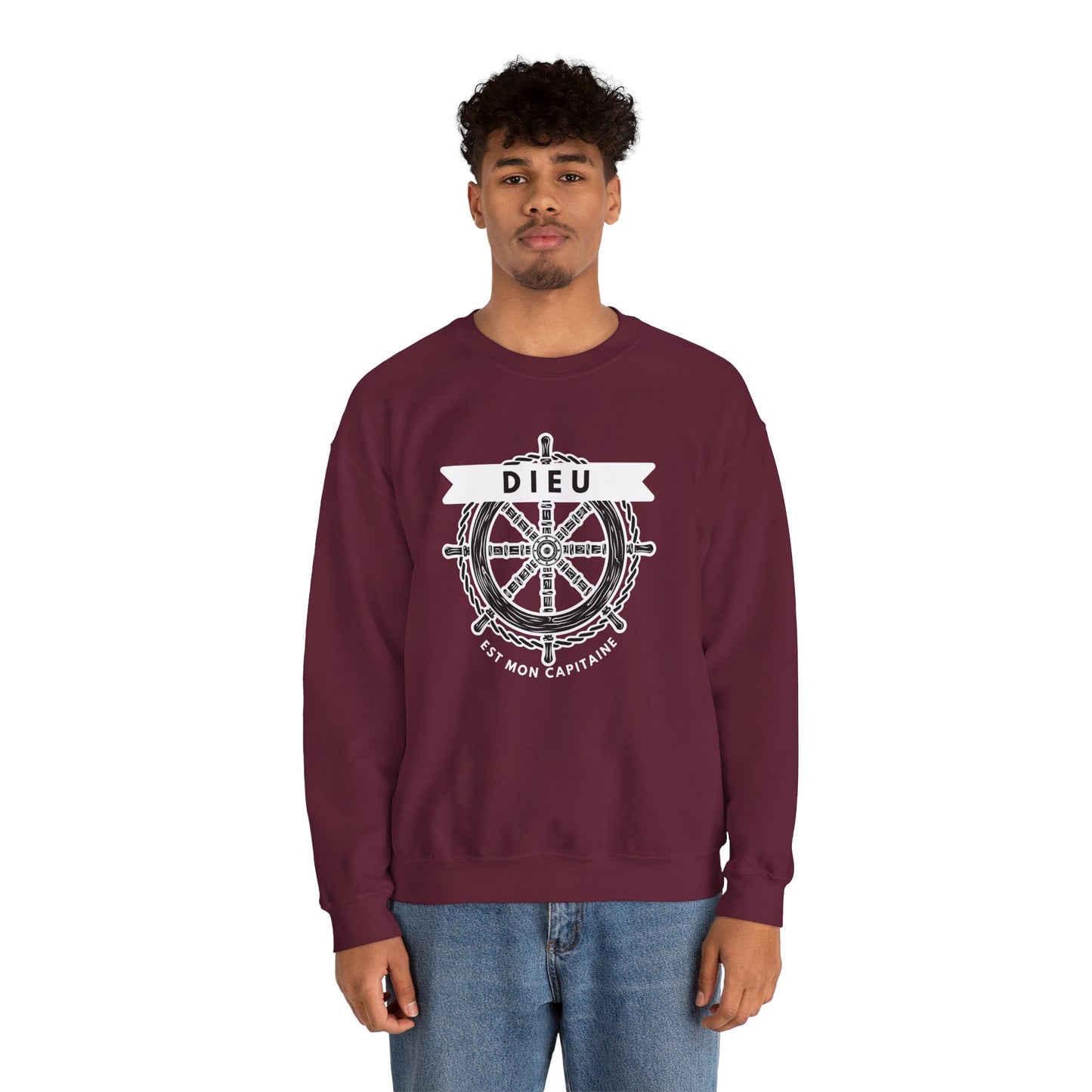 Dieu est mon capitaine CREWNECK