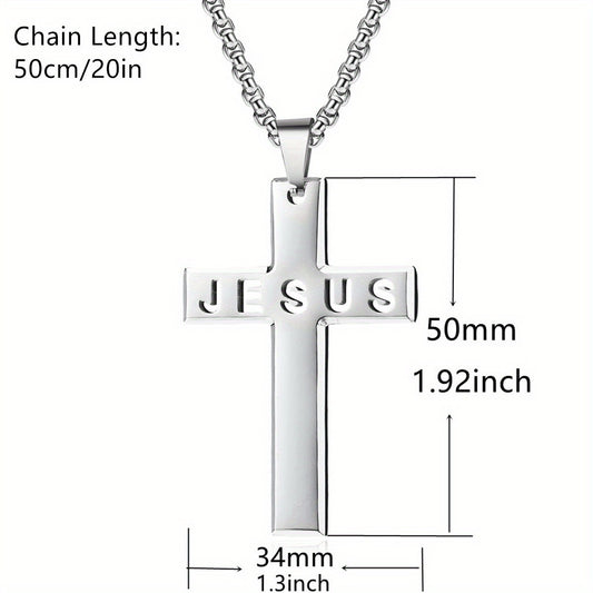 Pendentif Jésus en Acier Inoxydable COLLIER