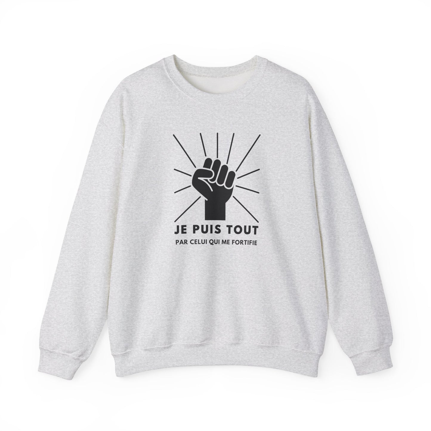 Je puis tout par celui qui me fortifie CREWNECK