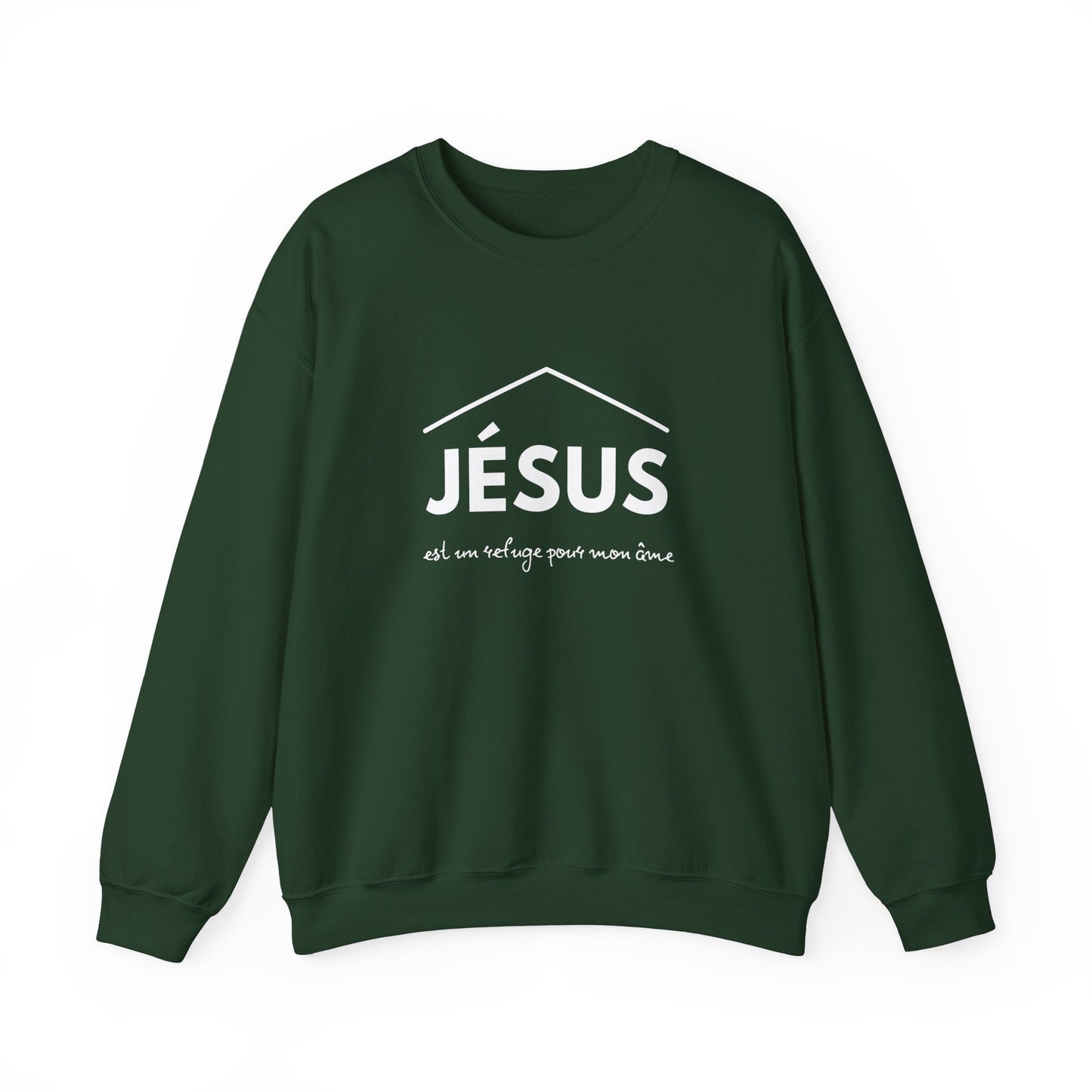 Jésus est un refuge pour mon âme CREWNECK