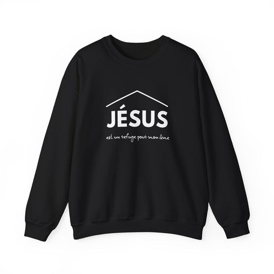 Jésus est un refuge pour mon âme CREWNECK