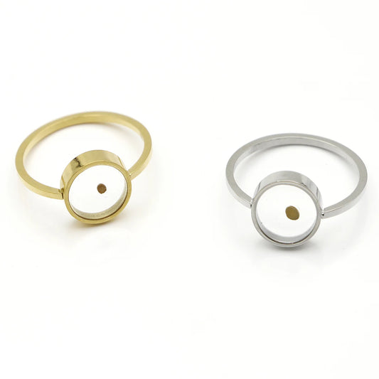 Foi comme un grain de moutarde en acier inoxydable BAGUE